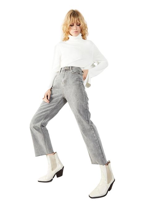 LADIES JEANS-GREY ACID WASH GLAMOROUS | Pantaloni | TM0558GREY ACID